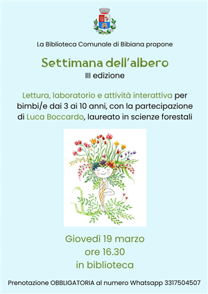 Settimana dell'Albero - II incontro - Biblioteca di Bibiana